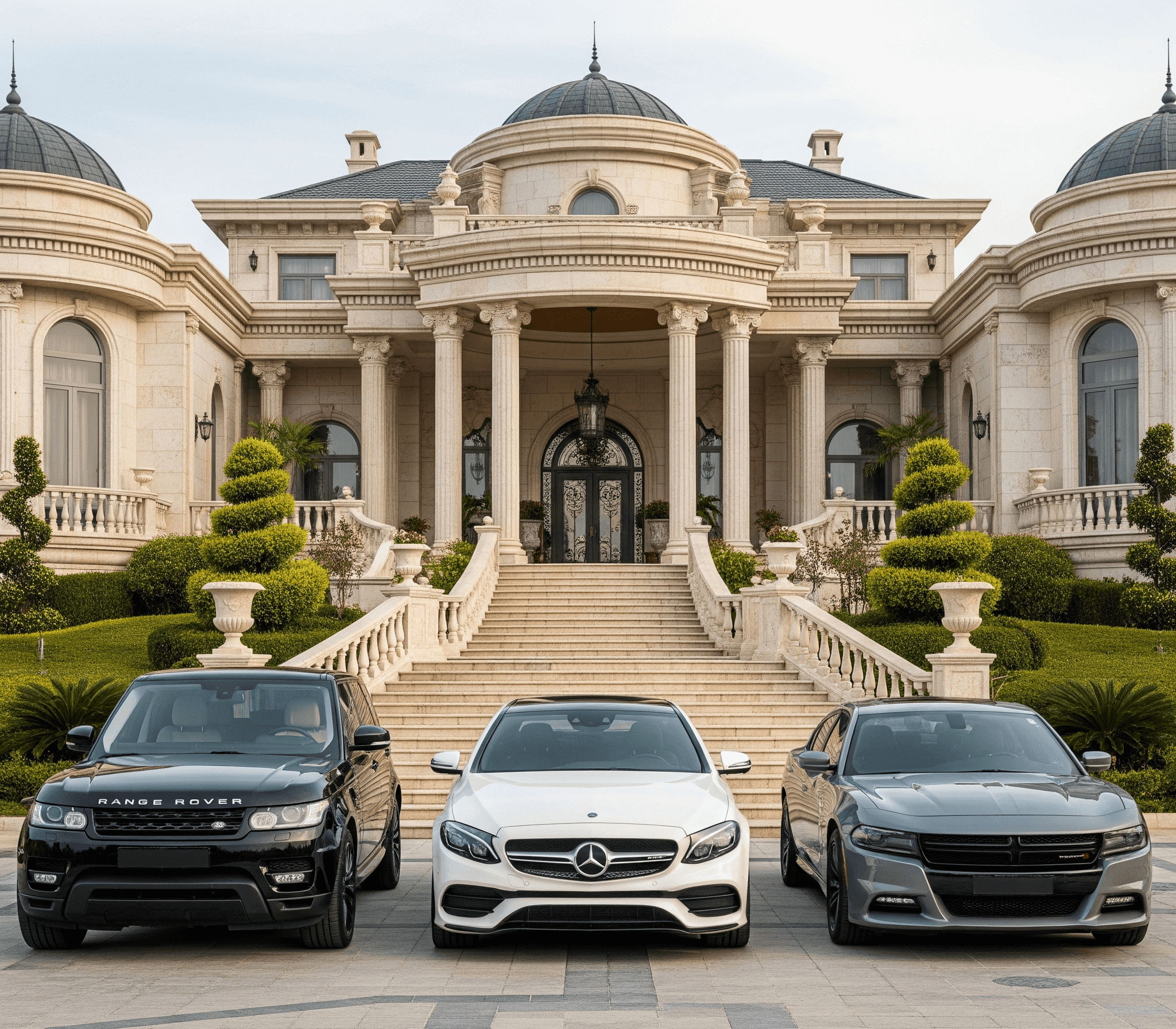 Luxury cars background